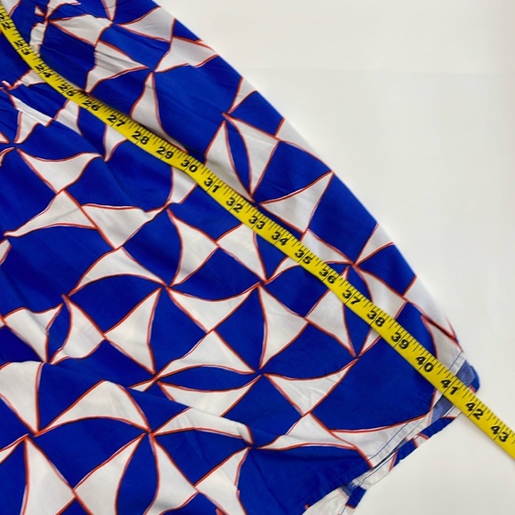 Abel The Label Anthropologie Geometric Maxi Dress Size L Tiered Sundress - Picture 10 of 10